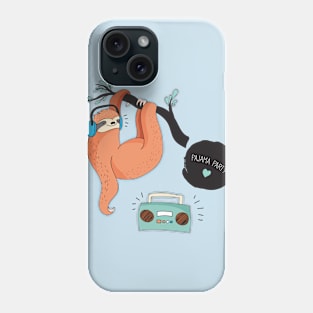 Sloth pajama Party Phone Case