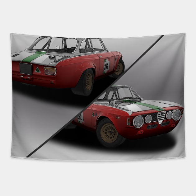 Alfa Romeo GTAM Tapestry by PjesusArt