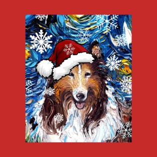 Santa Collie T-Shirt