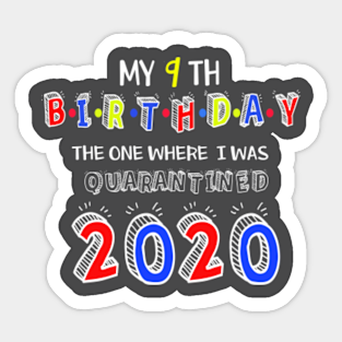 9th Birthday Ideas Stickers Teepublic