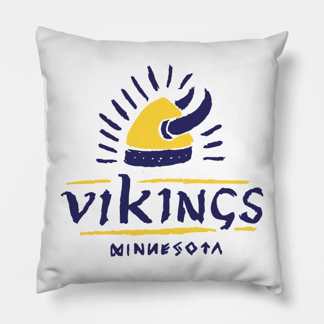 Minnesota Vikiiings 21 Pillow by Very Simple Graph