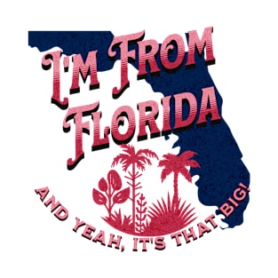 I'm From Florida v1 Red/Grunge look T-Shirt