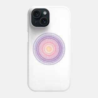 Pink and purple intricate mandala art Phone Case