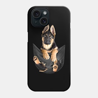 German shepherd with love Phone Case