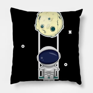 Astronaut and moon Pillow