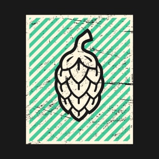 Vintage Craft Beer Hops Poster T-Shirt