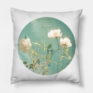 White Rose Pillow