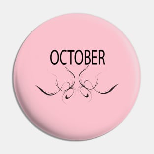 OCTOBER Pin