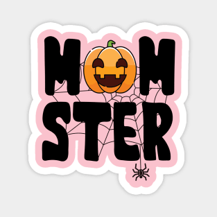 Mom-ster Pumpkin Magnet