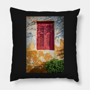 Red Window Pillow