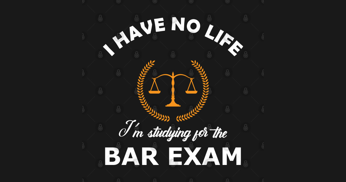 Bar Exam I have no life, I'm studying for the bar exam Law Student