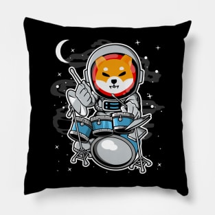 Astronaut Drummer Shiba Inu Coin To The Moon Shib Army Crypto Token Cryptocurrency Blockchain Wallet Birthday Gift For Men Women Kids Pillow