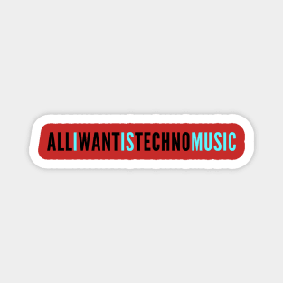 techno lover Magnet