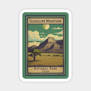 Guadalupe Mountains National Park Travel Poster Magnet