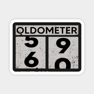 Oldometer 59-60 | 60th Birthday Gift Magnet