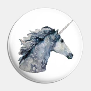 Unicorn watercolor drawing Pin