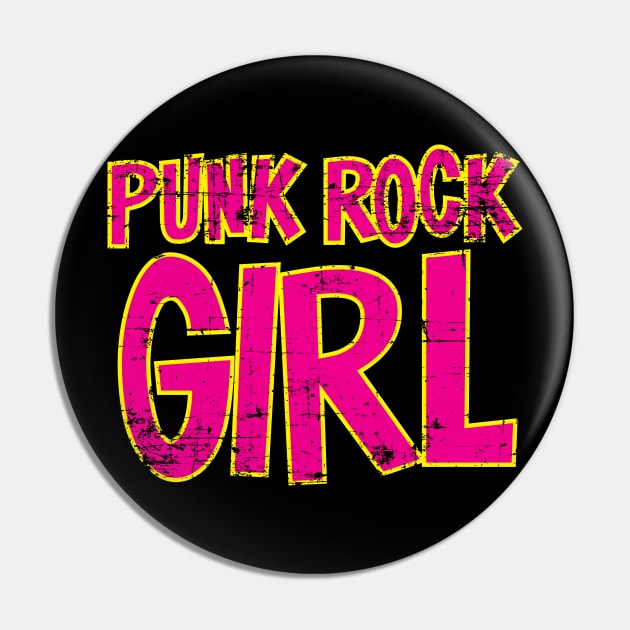 Punk Rock Girl Pin by Fresh Fly Threads