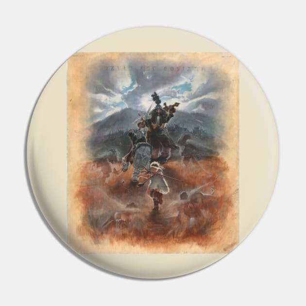 David fights Goliath Pin by WithCharity