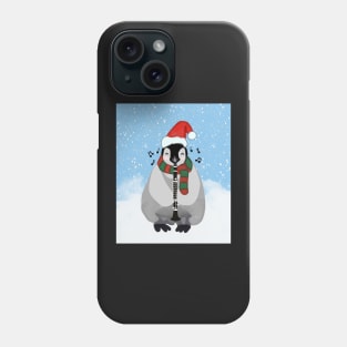 Holiday Clarinet Penguin Phone Case