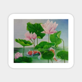 Lotus Pond Magnet