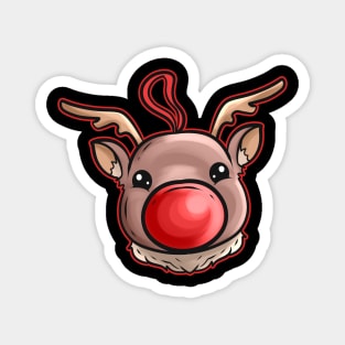 Xmas Christmas Tree Ball Globe Rudolph Reindeer Christmas Magnet