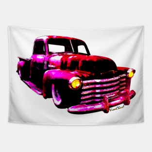 Chevy Rat Rod Pickup Pop Stand Tapestry