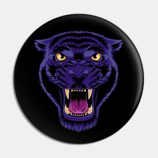 Black Panther Party Animal Face Pin