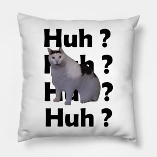 Huh Cat Meme Pillow