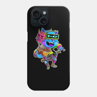 Cyberpunk Ramen Cat Phone Case