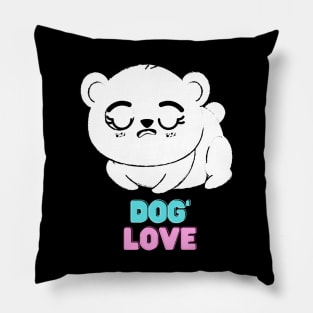 Love dog my family Pillow