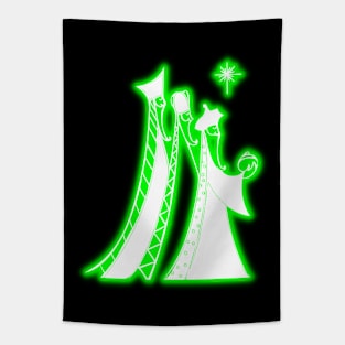 Green Neon - The Three Kings Tapestry