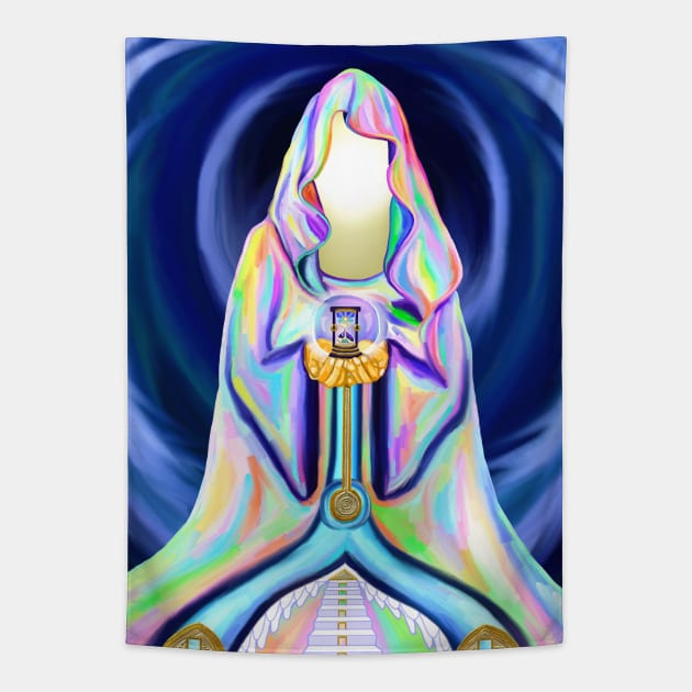 Divinity Inner Light Being of Consciousness Tapestry by Art by Deborah Camp