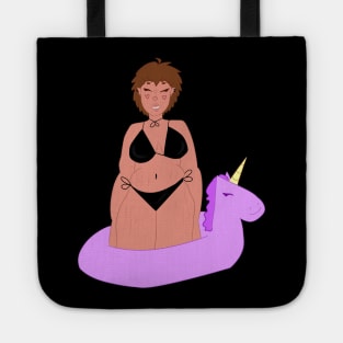 Cute Lady With Unicorn Floaty Tote