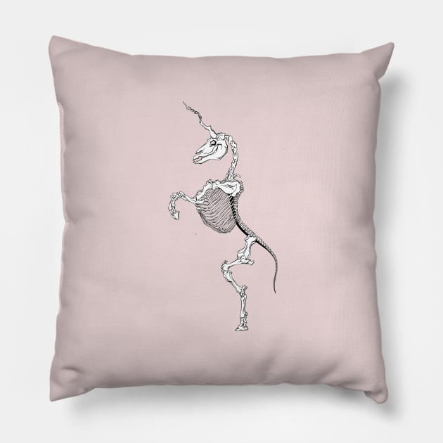 Mythical Remains Pillow by arunaurquhart