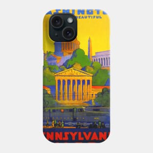 Vintage Travel - Washington Phone Case