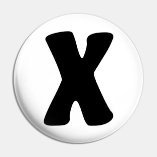 Letter X Pin