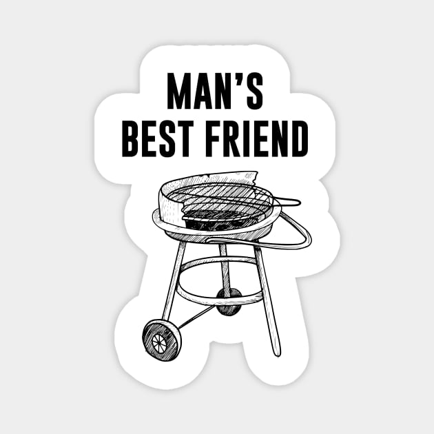 Mans Best Friend Grilling Magnet by sunima