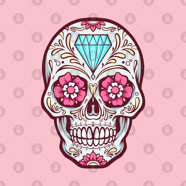 Latin Pride Sugar Skull by machmigo