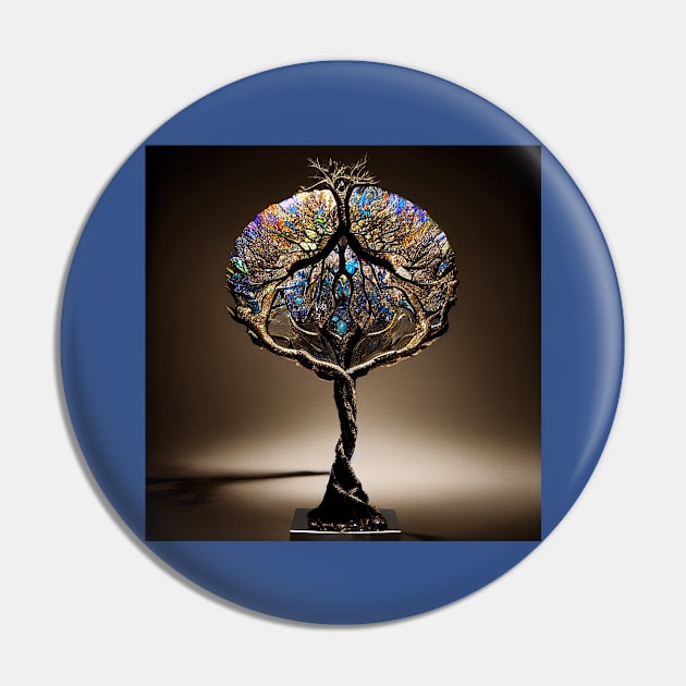 Yggdrasil World Tree of Life Pin by Grassroots Green