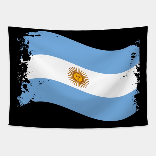 Argentina Flag Tapestry by albaley