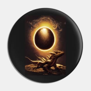 Dragon Egg with Baby Dragon Pin