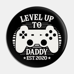 Leveled Up To Daddy Est 2020 Pin