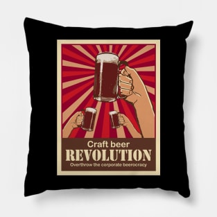 Overthrow the beerocracy Pillow