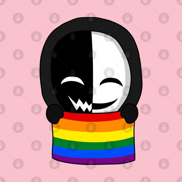 creepypasta pride chibi kagekao by LillyTheChibi