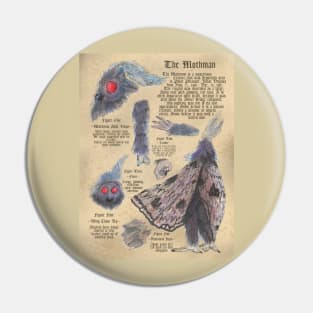 Mothman Bestiary Pin