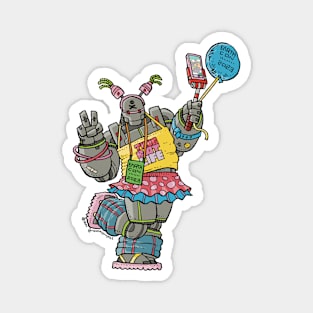 Robot Harajuku Influencer Cosplay Magnet