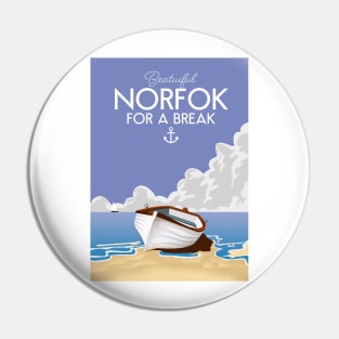 Beautiful Norfolk seaside travel poster. Pin