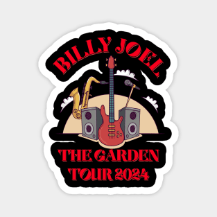 BILLY JOEL THE GARDEN TOUR 2024 RED Magnet