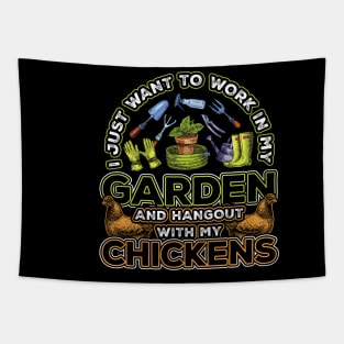 I just want to work in garden Tapestry