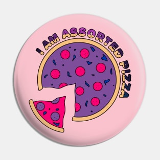 Assorted Pizza Bisexual Bi-zza Pin